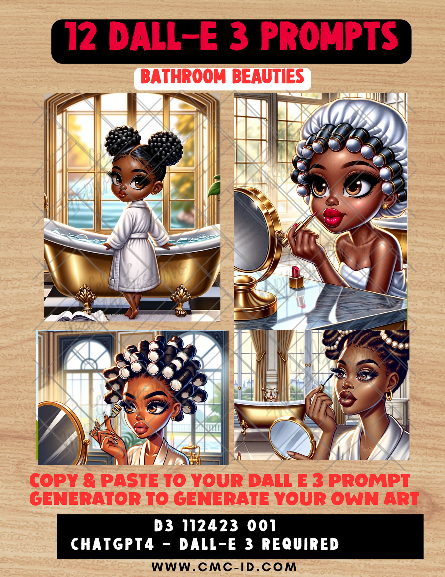 DALLE - ChatGPT Prompt Guide D3 112423 - Bathroom Beauties
