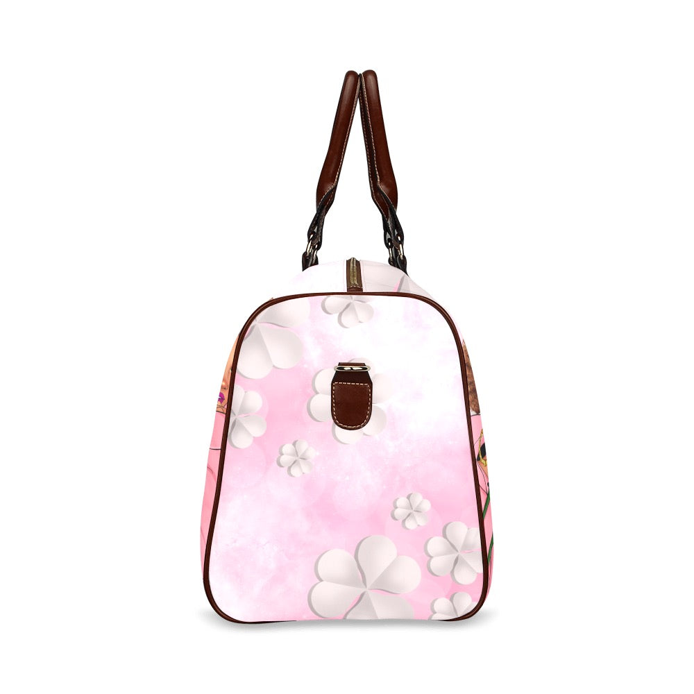Pondering in Pink LS Travel Bag