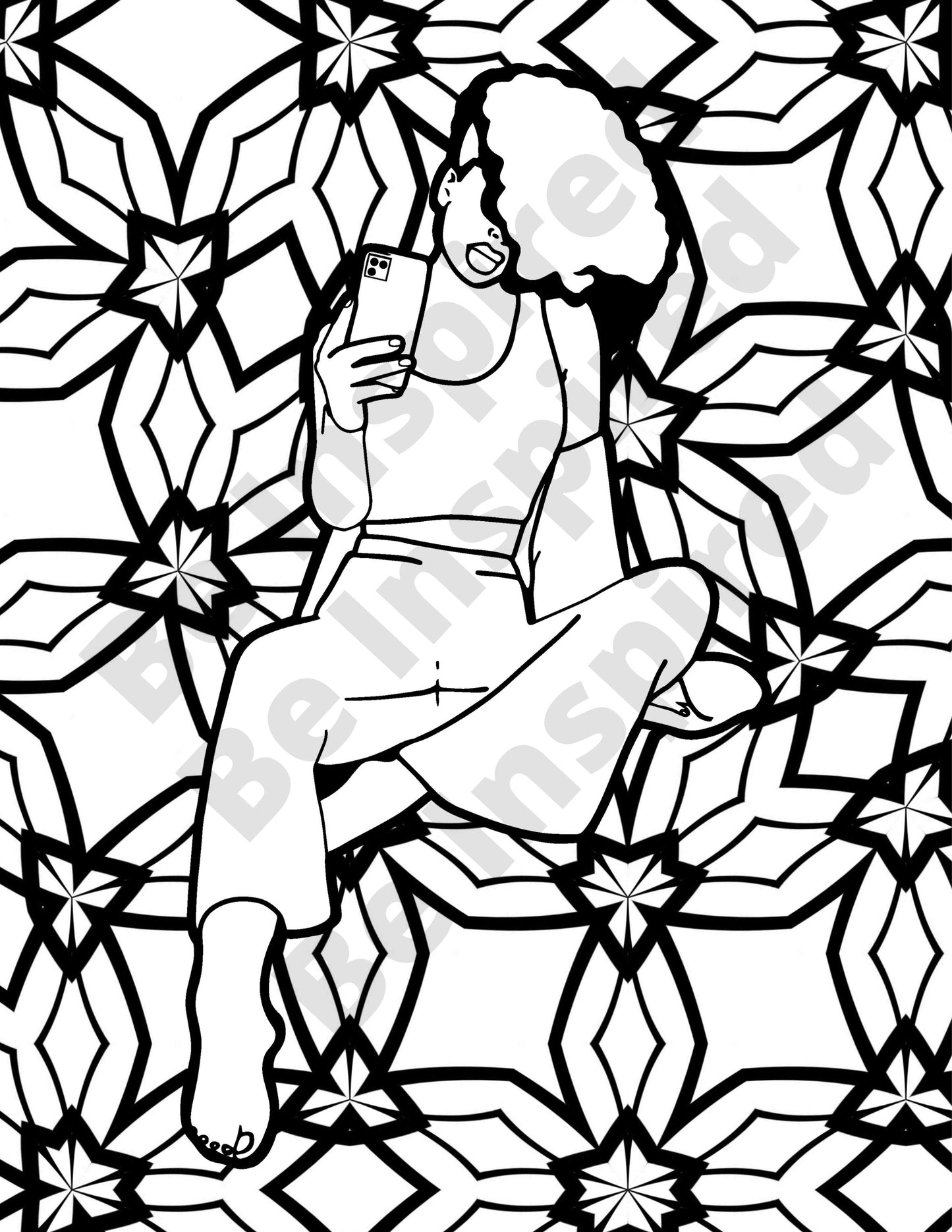 Digital coloring page KJ 10142102