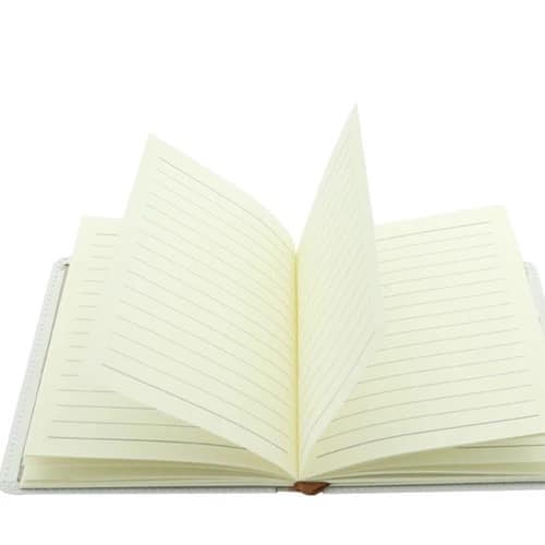 Red brim Rocki leather journal