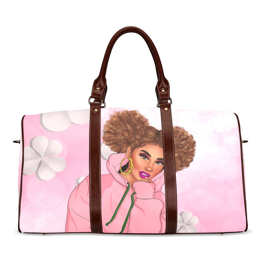 Pondering in Pink LS Travel Bag